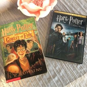 HARRY POTTER Goblet of Fire book # 4 paperback & dvd